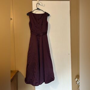 Elegant Purple Sleeveless Dress